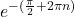 e^{-(\frac{\pi}{2}+2\pi n)}