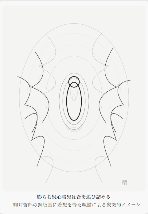 膨らむ疑心暗鬼は吾を追ひ詰める